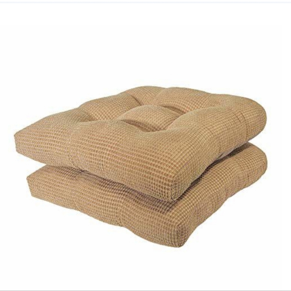 Arlee Chair Cushions for Dining Chairs, Set of 2 Memory Foam Chair Pads